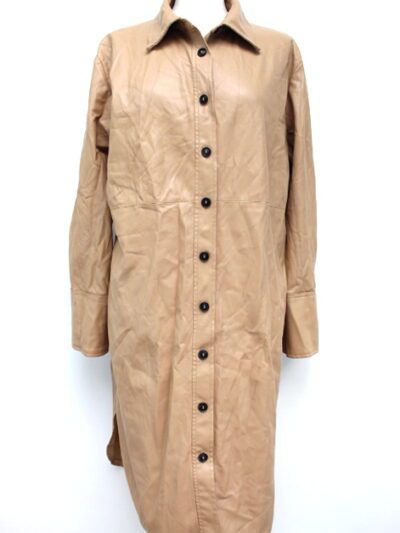 Robe en simili cuir ZARA Taille XL - Vêtement de seconde main - Friperie en ligne