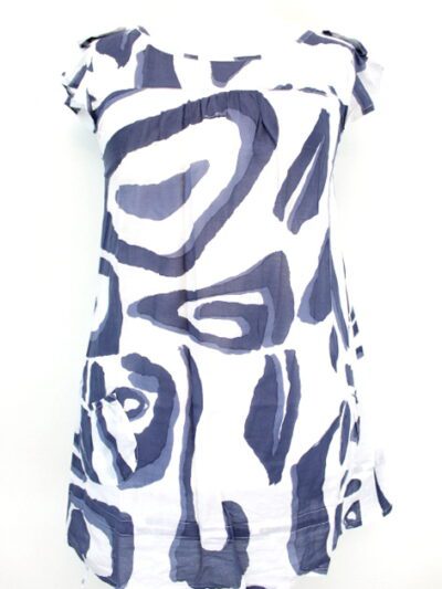 Tunique transparente à deux poches Fil et Monde taille XL - friperie femmes, vêtements d'occasion, seconde main