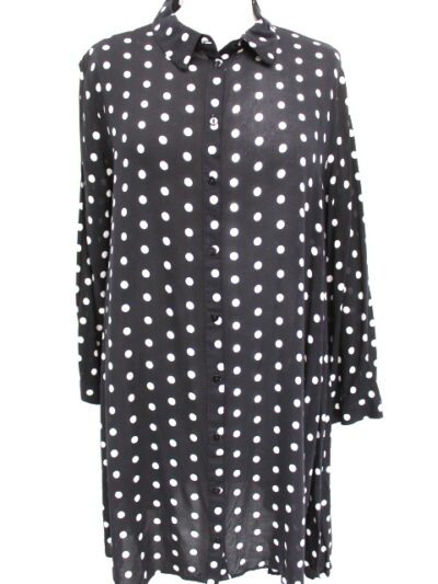 Chemise à pois over size ZARA taille L - seconde main - friperie