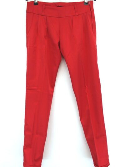 Pantalon fin à plis plats avec poches avants et passants de ceinture - JENNYFER taille M - Vêtement de seconde main - Friperie en ligne