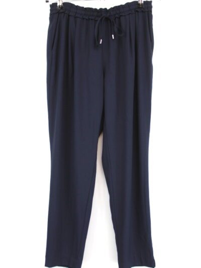 Pantalon large et fluide avec ceinture élastique, cordon de serrage et poches - ZARA taille S - Vêtement de seconde main - Friperie en ligne