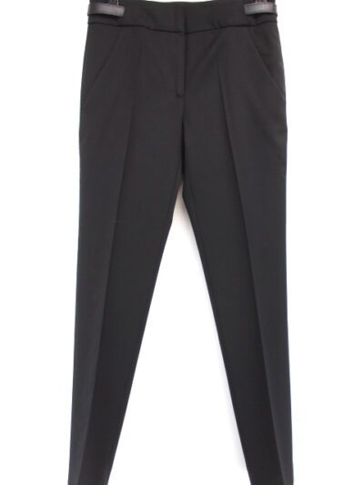Pantalon tailleur en laine avec poches et imitation ceinture - THE KOOPLES taille 34 - Vêtement de seconde main - Friperie en ligne