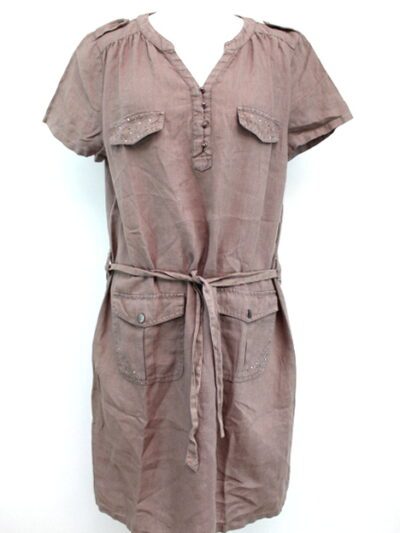 Robe 100% lin ARMAND THIERY Taille 42/44 - Vêtement de seconde - Friperie en ligne