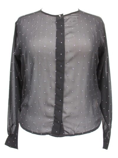Top transparent avec décorations argentées - DIESEL Taille 48 - Vêtement de seconde main - Friperie en ligne